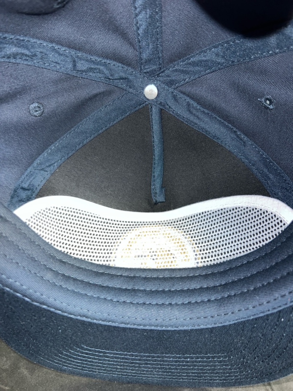 Poncho Outdoors Navy Snapback Armadillo Rope Hat with Gold Accent - Picture 5 of 7